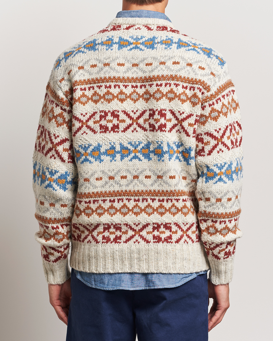 Homme | Pulls Et Tricots | BEAMS PLUS | Fair Isle Crew Neck Sweater Off White