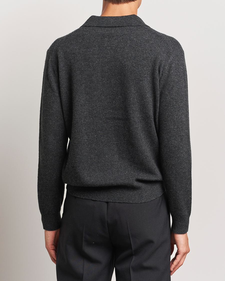 Homme | Pulls Et Tricots | BEAMS PLUS | Long Sleeve Knitted Polo Charcoal