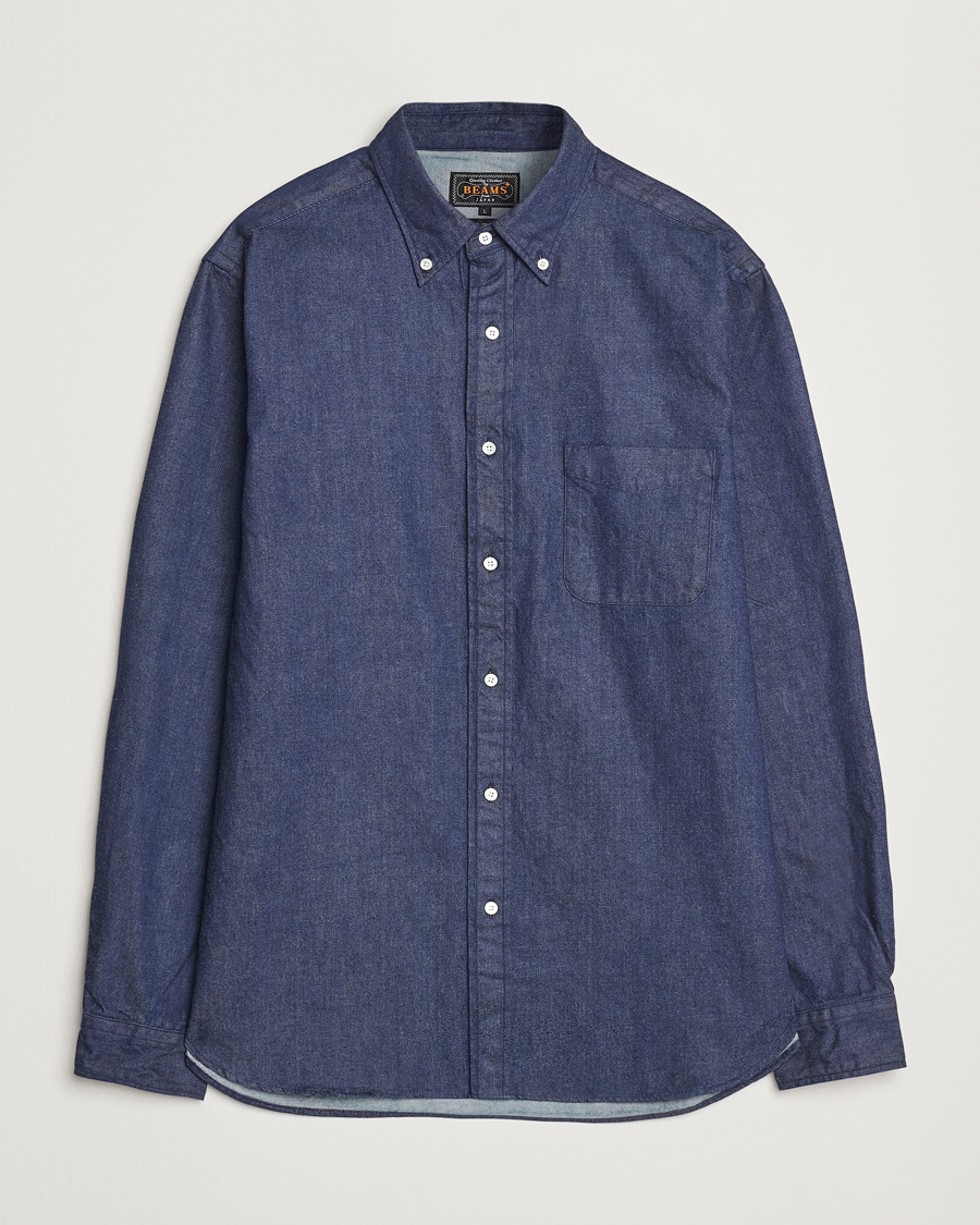 Homme | Chemises | BEAMS PLUS | Denim Button Down Shirt Dark Indigo