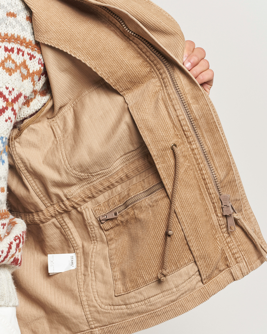 Homme | Manteaux Et Vestes | BEAMS PLUS | Corduroy Field Coat Khaki