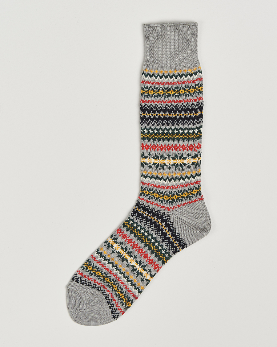 Homme | Sous-Vêtements Et Chaussettes | BEAMS PLUS | Fairisle Socks Grey