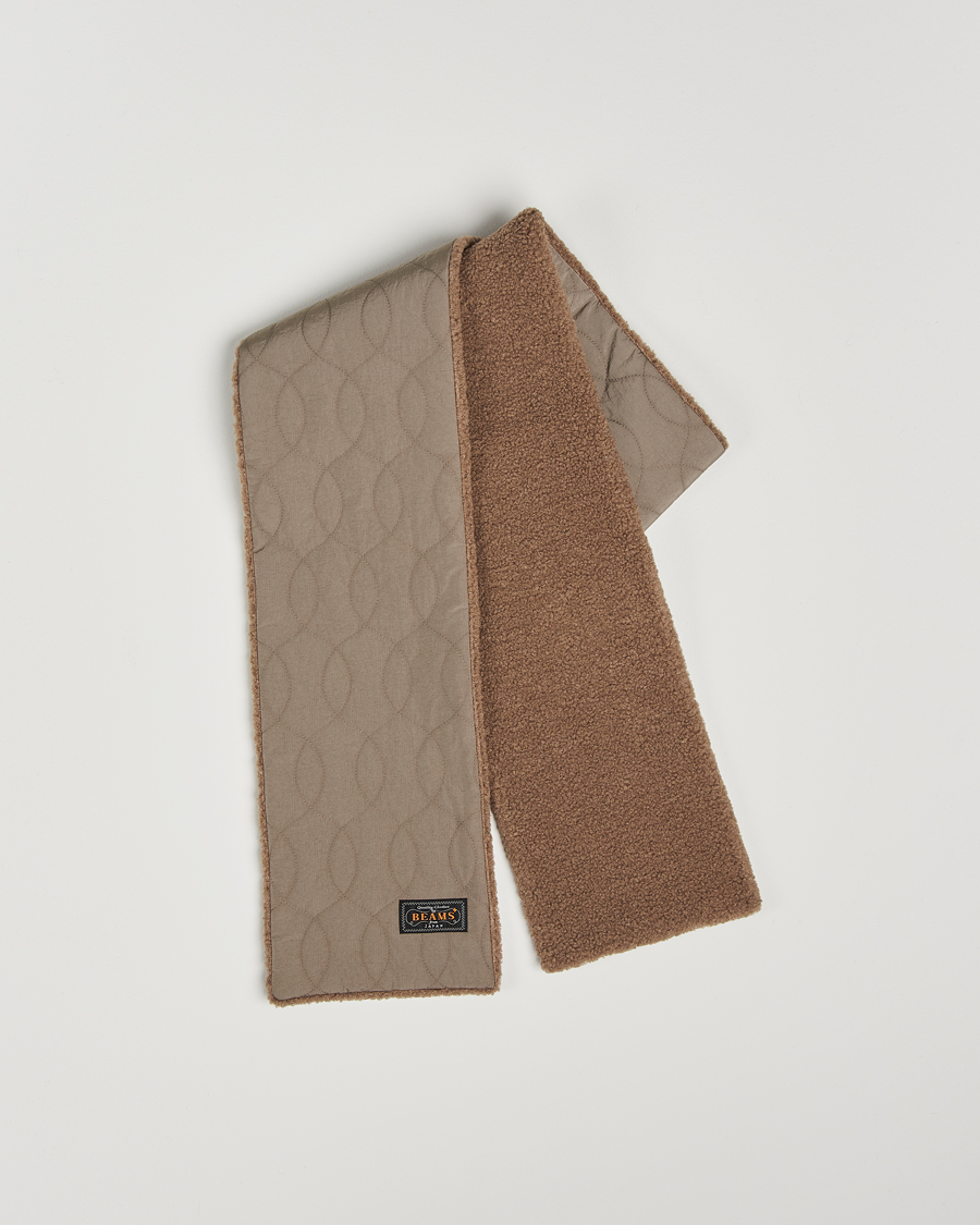 Homme | BEAMS PLUS Muffler Boa Quilt Khaki | BEAMS PLUS | Muffler Boa Quilt Khaki