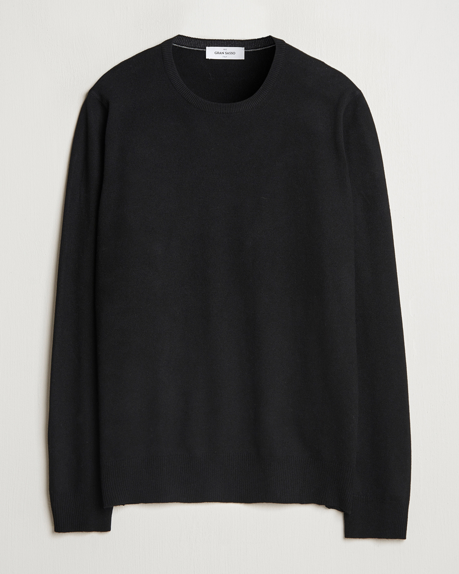 Homme | Pulls Et Tricots | Gran Sasso | Wool/Cashmere Crew Neck Black