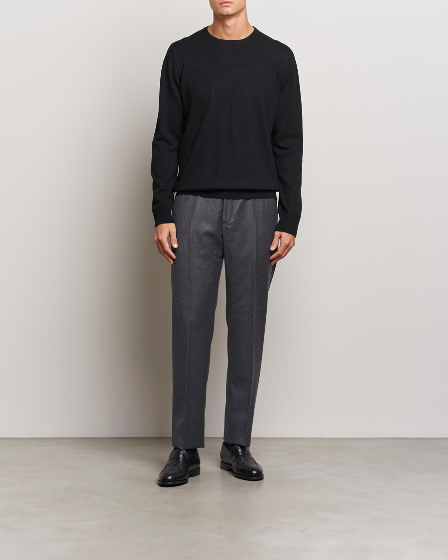 Homme | Pulls Et Tricots | Gran Sasso | Wool/Cashmere Crew Neck Black