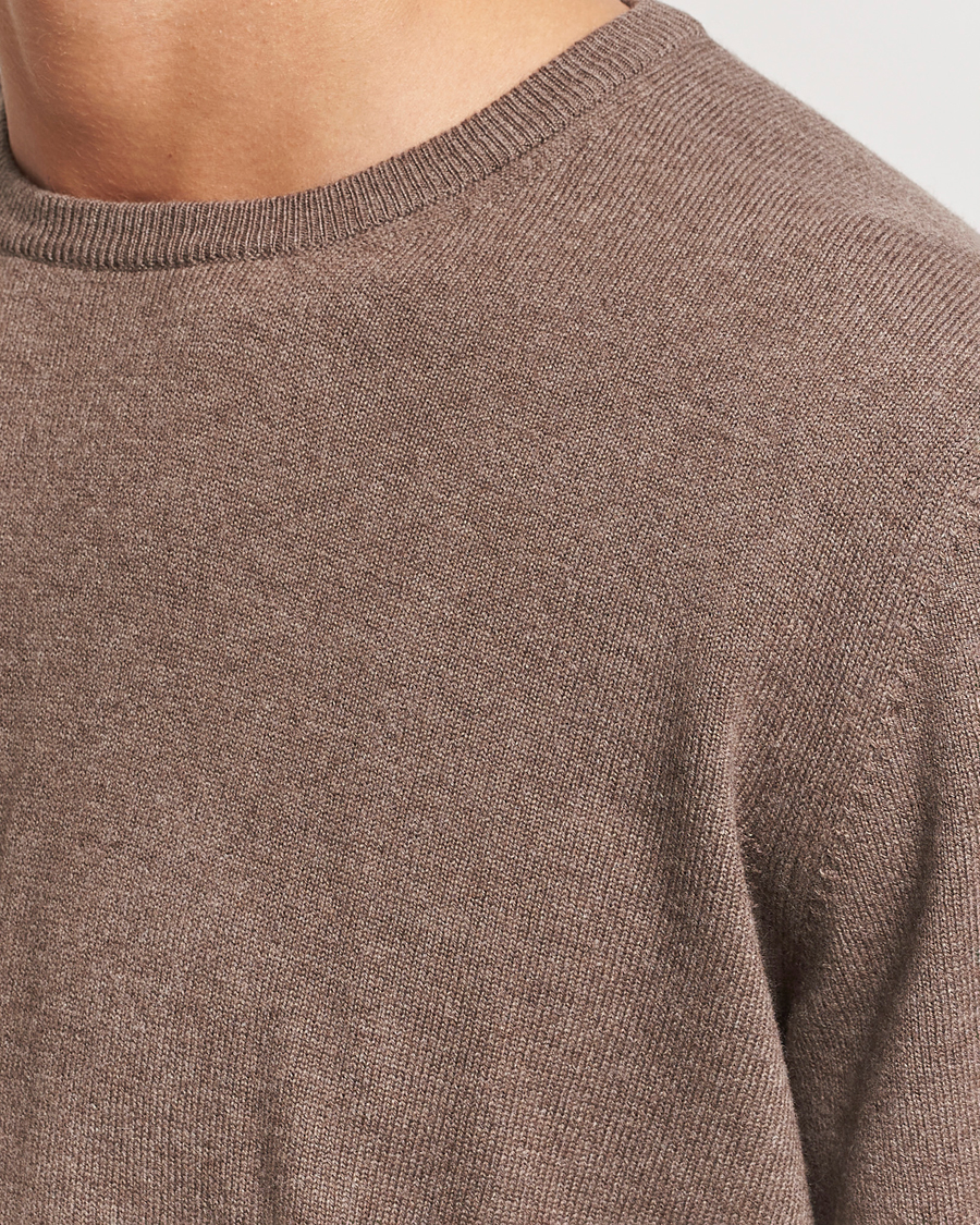 Homme | Pulls Et Tricots | Gran Sasso | Wool/Cashmere Crew Neck Light Brown