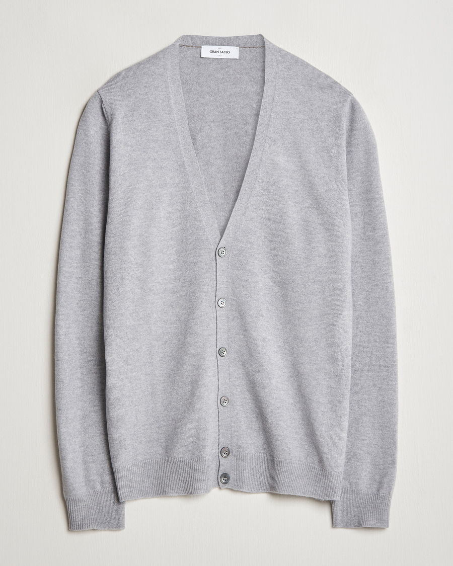 Homme | Pulls Et Tricots | Gran Sasso | Wool/Cashmere Cardigan Light Grey
