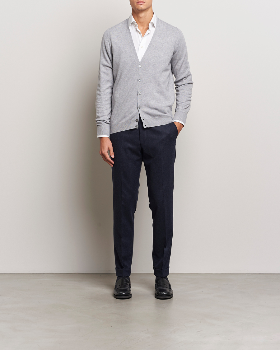 Homme | Pulls Et Tricots | Gran Sasso | Wool/Cashmere Cardigan Light Grey