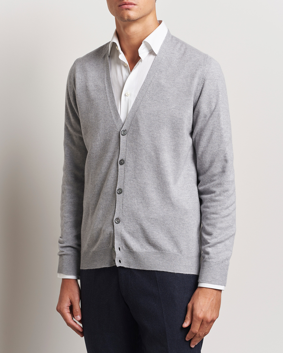 Homme | Pulls Et Tricots | Gran Sasso | Wool/Cashmere Cardigan Light Grey