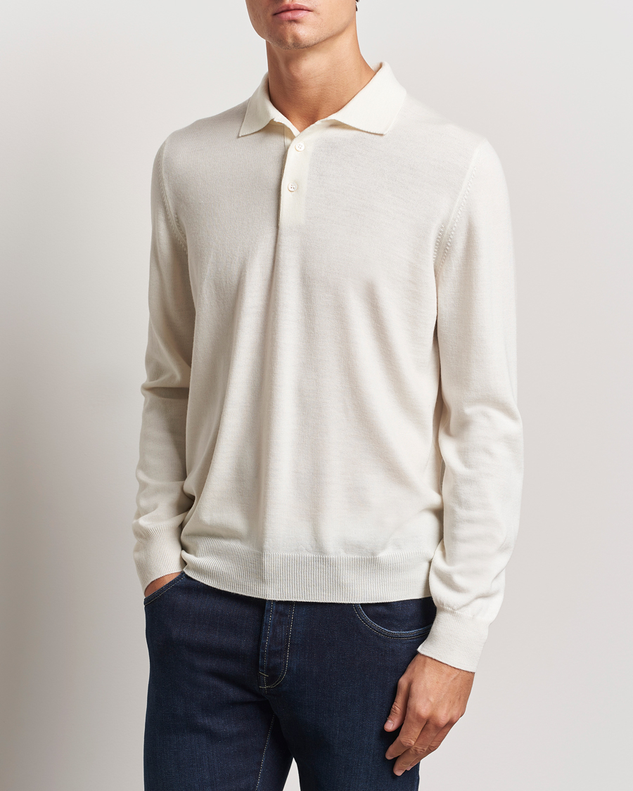 Homme | Pulls Et Tricots | Gran Sasso | Merino Fashion Fit Polo Cream
