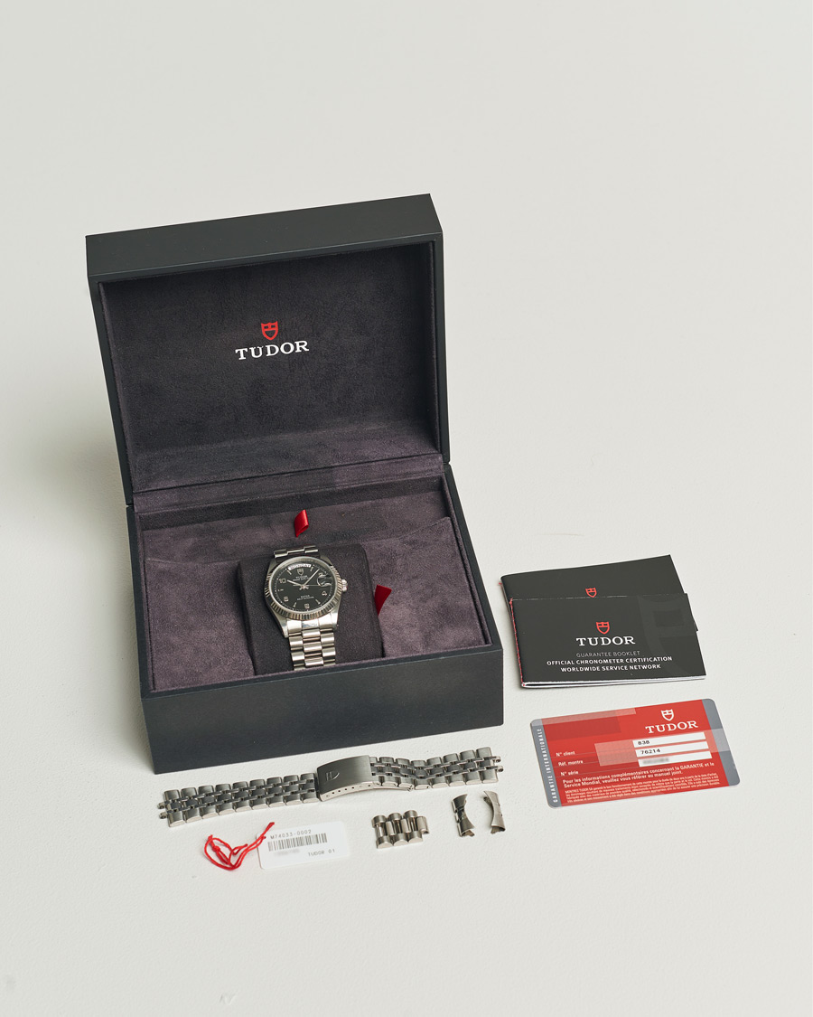 Homme | Tudor Pre-Owned Date Day 76214 Silver | Tudor Pre-Owned | Date Day 76214 Silver