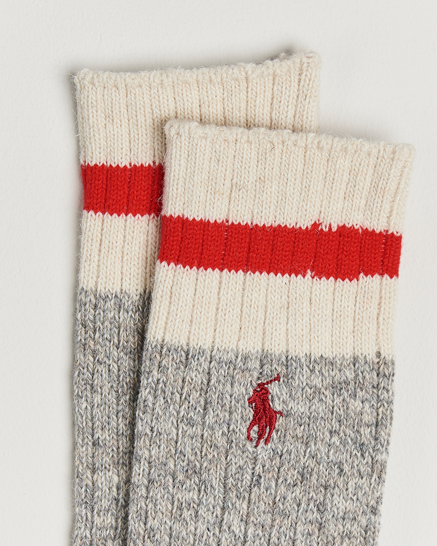 Homme | Sous-Vêtements Et Chaussettes | Polo Ralph Lauren | Wool Rag Boot Sock Grey Heather