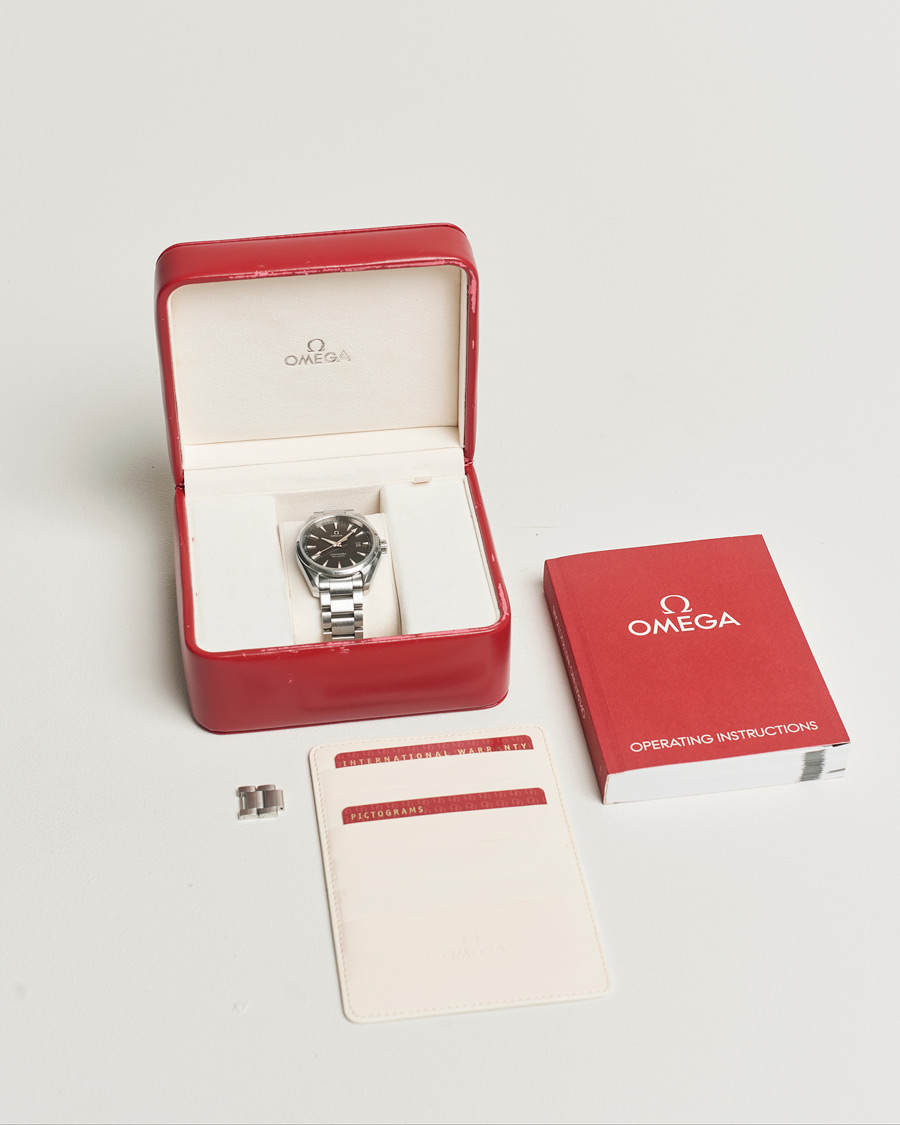 Homme | Omega Pre-Owned Seamaster Aqua Terra Silver | Omega Pre-Owned | Seamaster Aqua Terra Silver