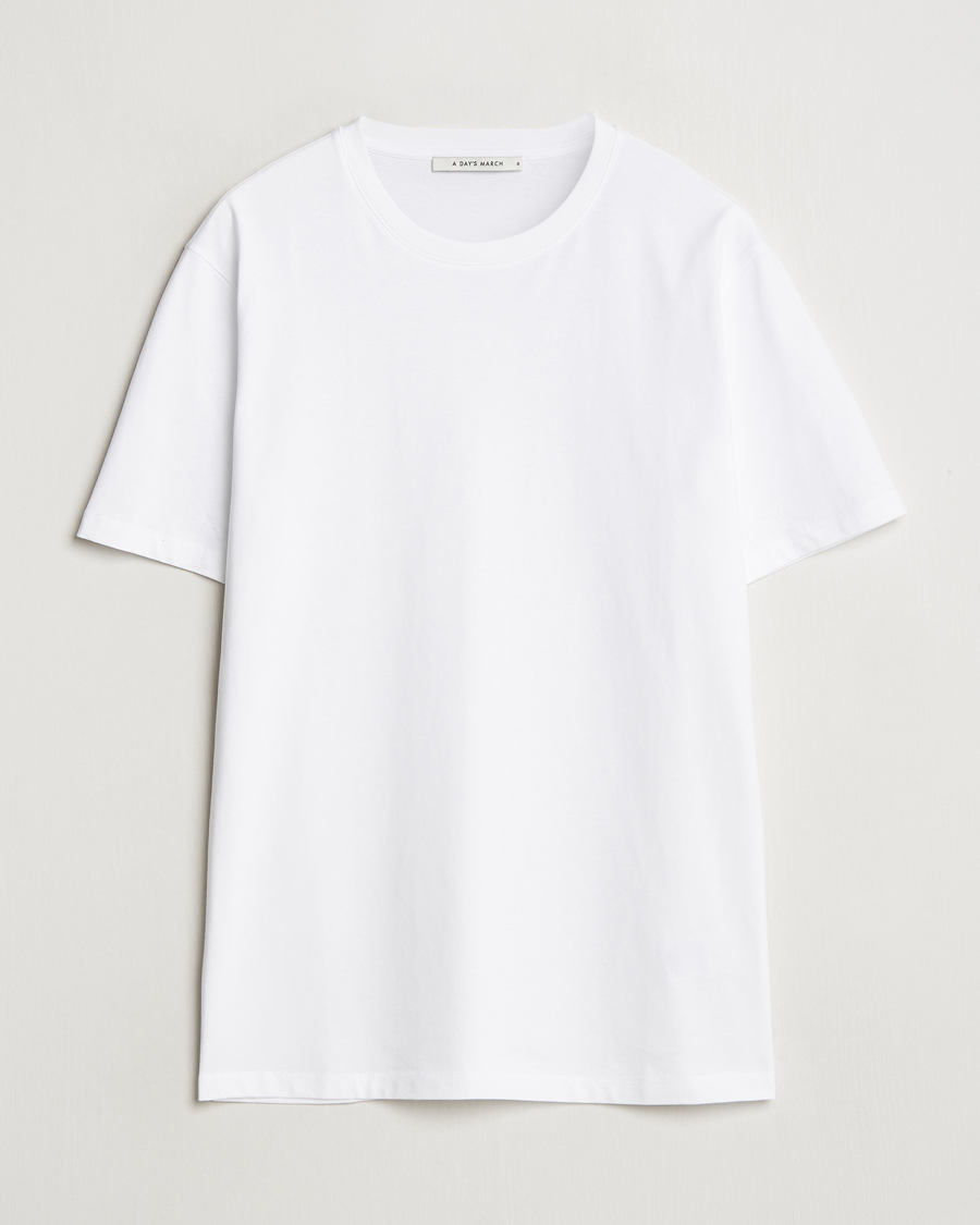 Homme | T-shirts | A Day's March | Midweight T-Shirt White