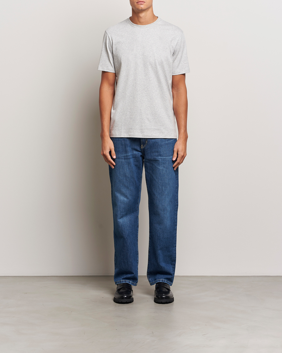 Homme | T-shirts | A Day's March | Midweight T-Shirt Grey Melange