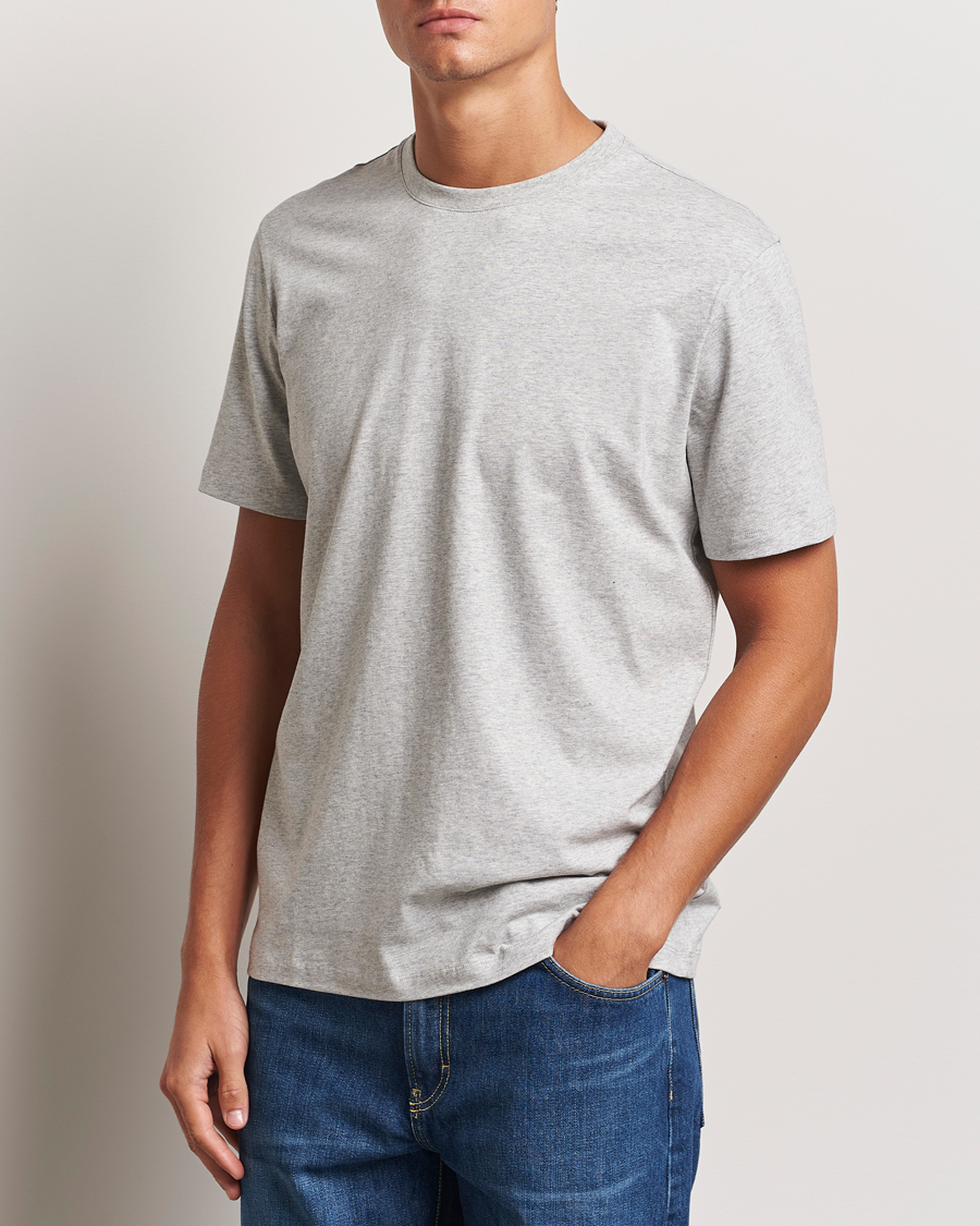Homme | T-shirts | A Day's March | Midweight T-Shirt Grey Melange