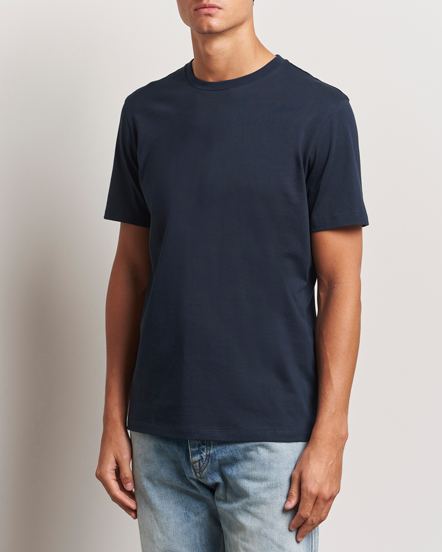 Homme | T-shirts | A Day's March | Midweight T-Shirt Navy