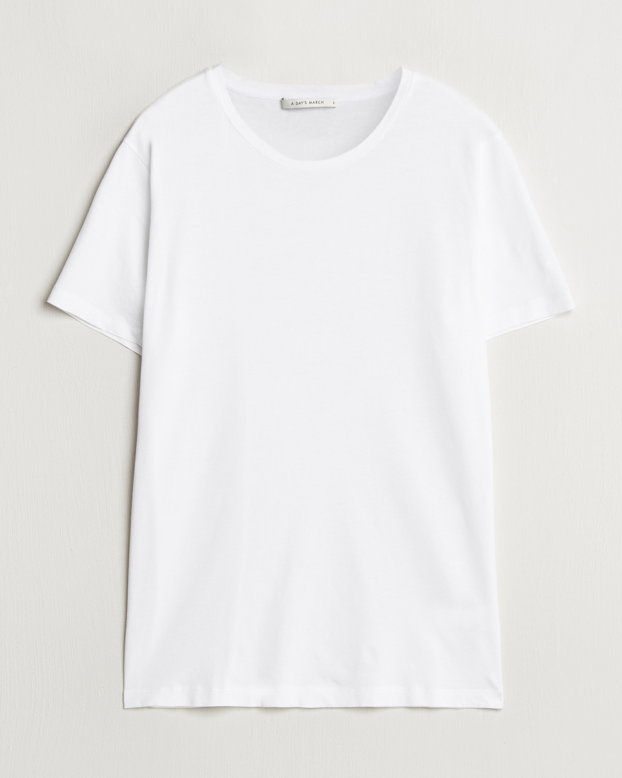 Homme | T-shirts | A Day's March | Lightweight T-Shirt White