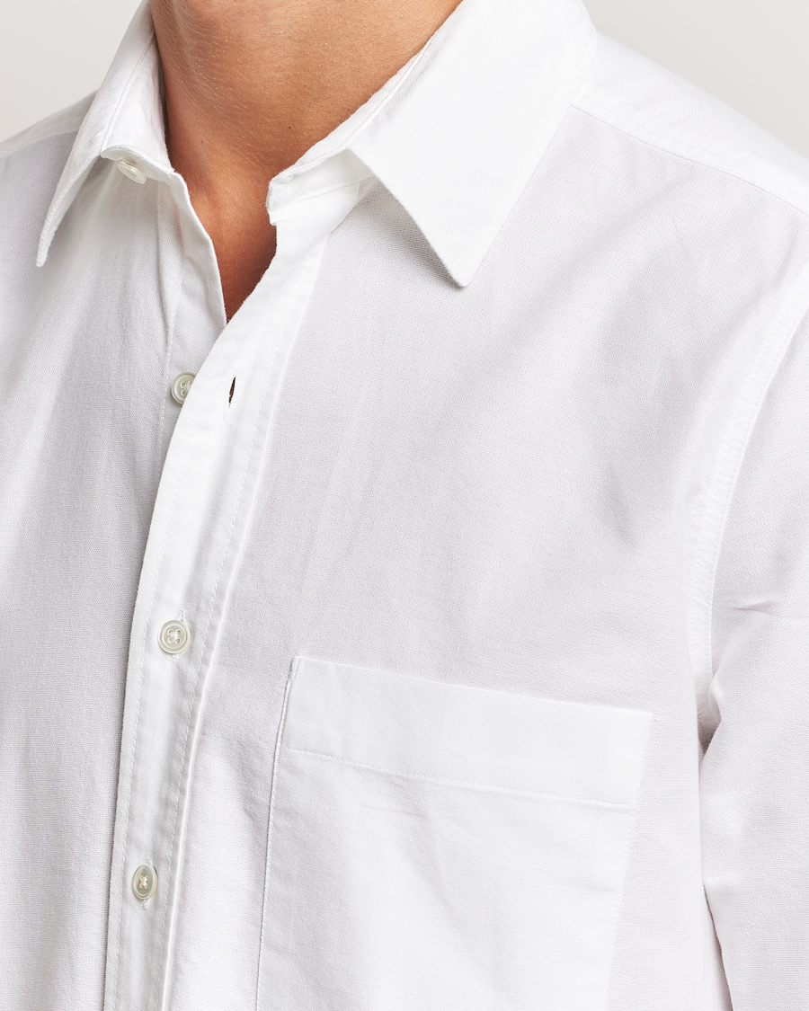 Homme | Chemises | A Day's March | Mason Dyed Oxford Shirt White