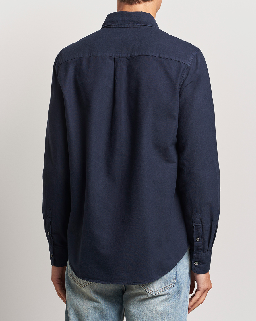 Homme | Chemises | A Day's March | Mason Dyed Oxford Shirt Navy