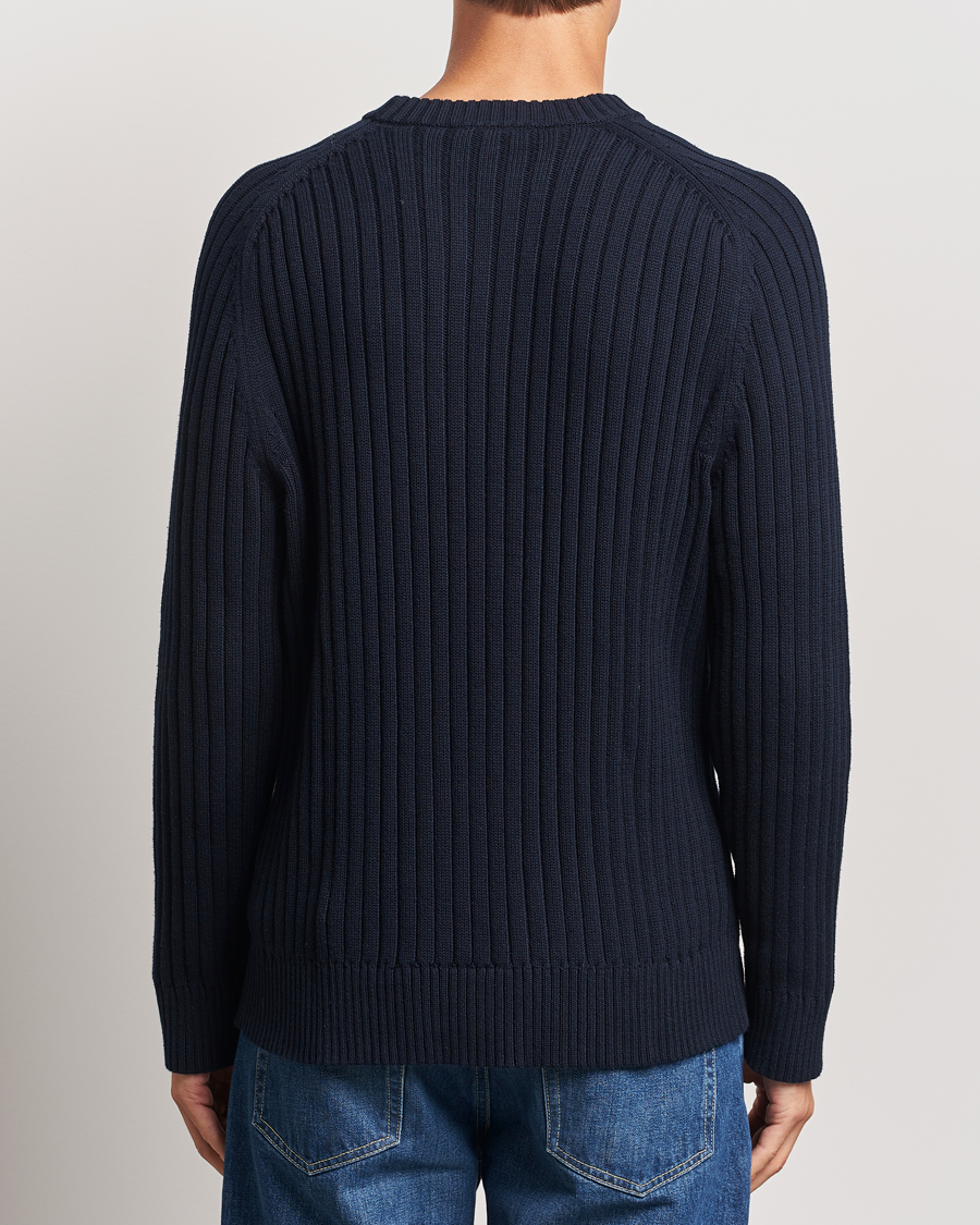 Homme | Pulls Et Tricots | A Day's March | Elmer Cotton Knit Sweater Navy