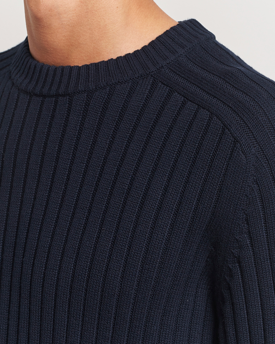 Homme | Pulls Et Tricots | A Day's March | Elmer Cotton Knit Sweater Navy