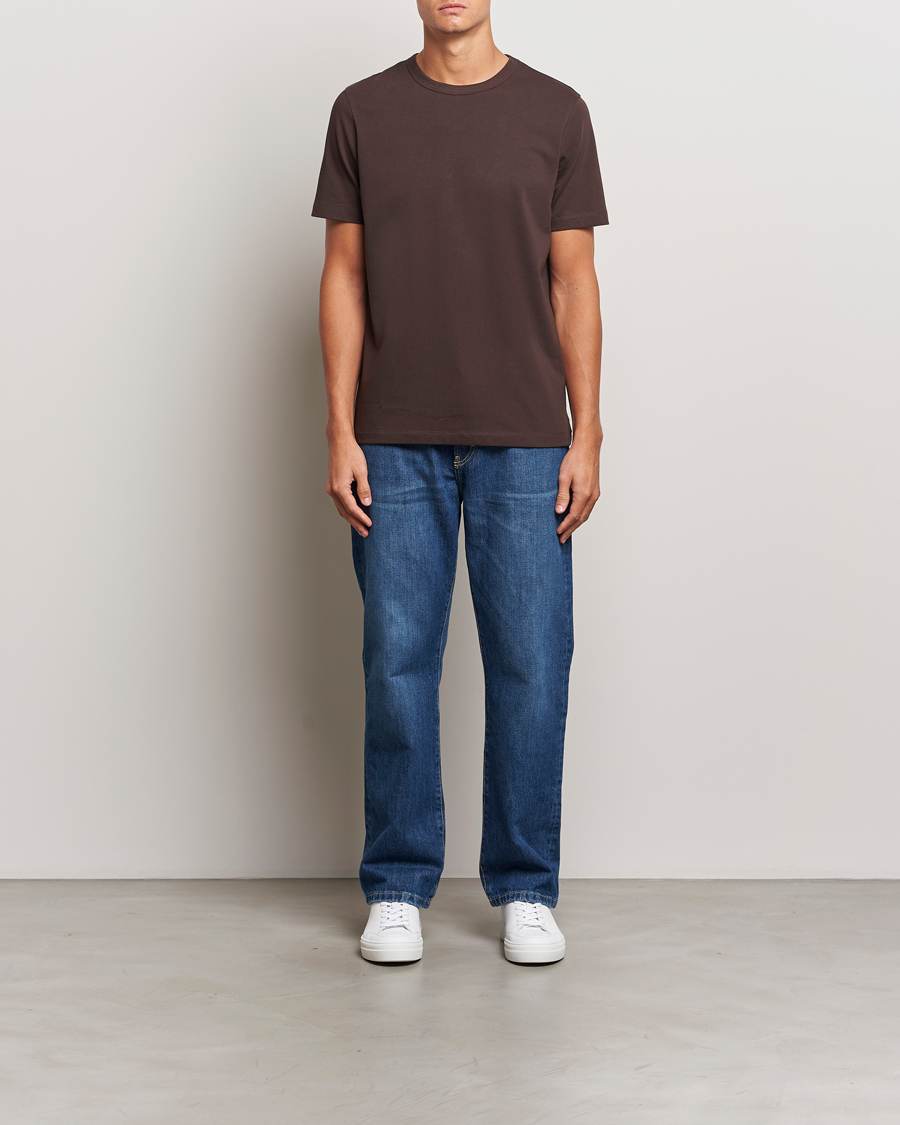 Homme | T-shirts | A Day's March | Heavyweight T-Shirt Dark Chocolate
