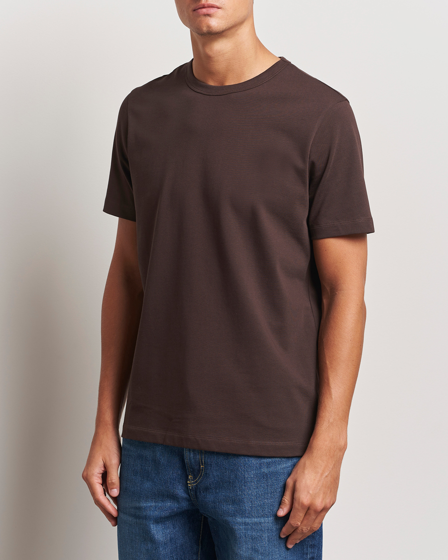 Homme | T-shirts | A Day's March | Heavyweight T-Shirt Dark Chocolate