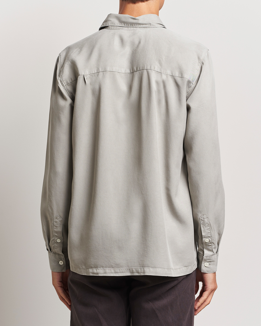 Homme | Chemises | A Day's March | Balain Lyocell Shirt Rock Grey