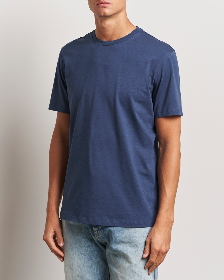 Homme | T-shirts | A Day's March | Midweight T-Shirt Brewers Blue
