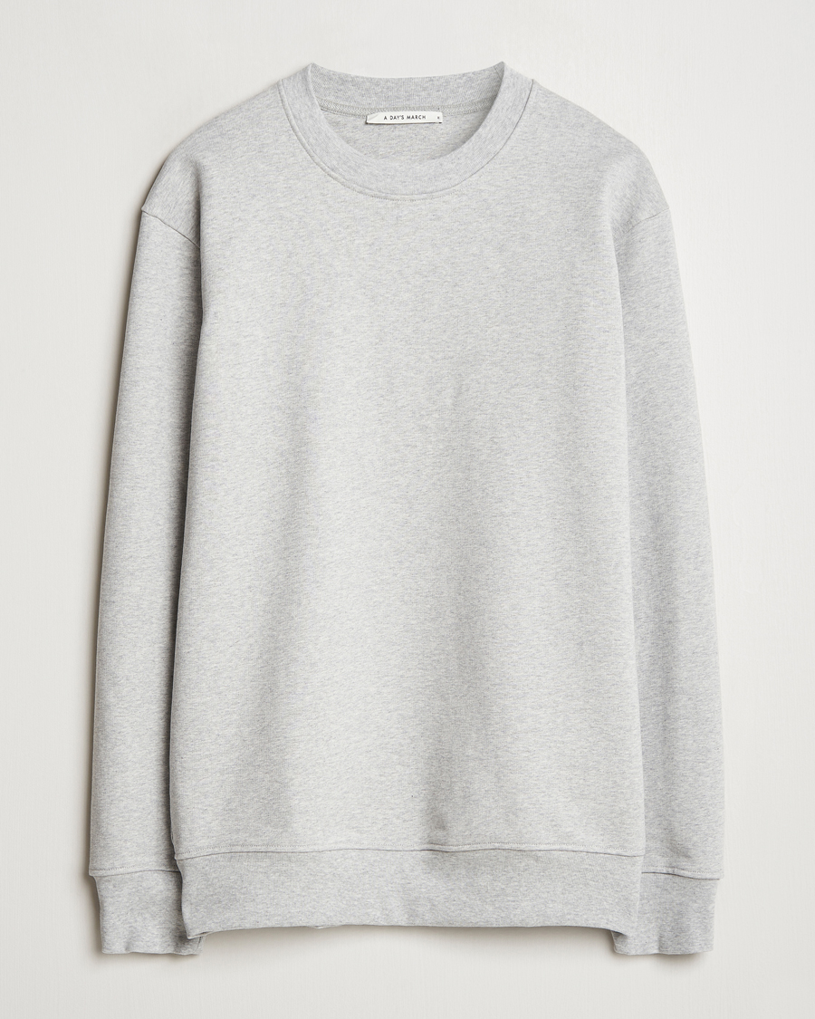 Homme | Pulls Et Tricots | A Day's March | Etienne Sweatshirt Grey Melange
