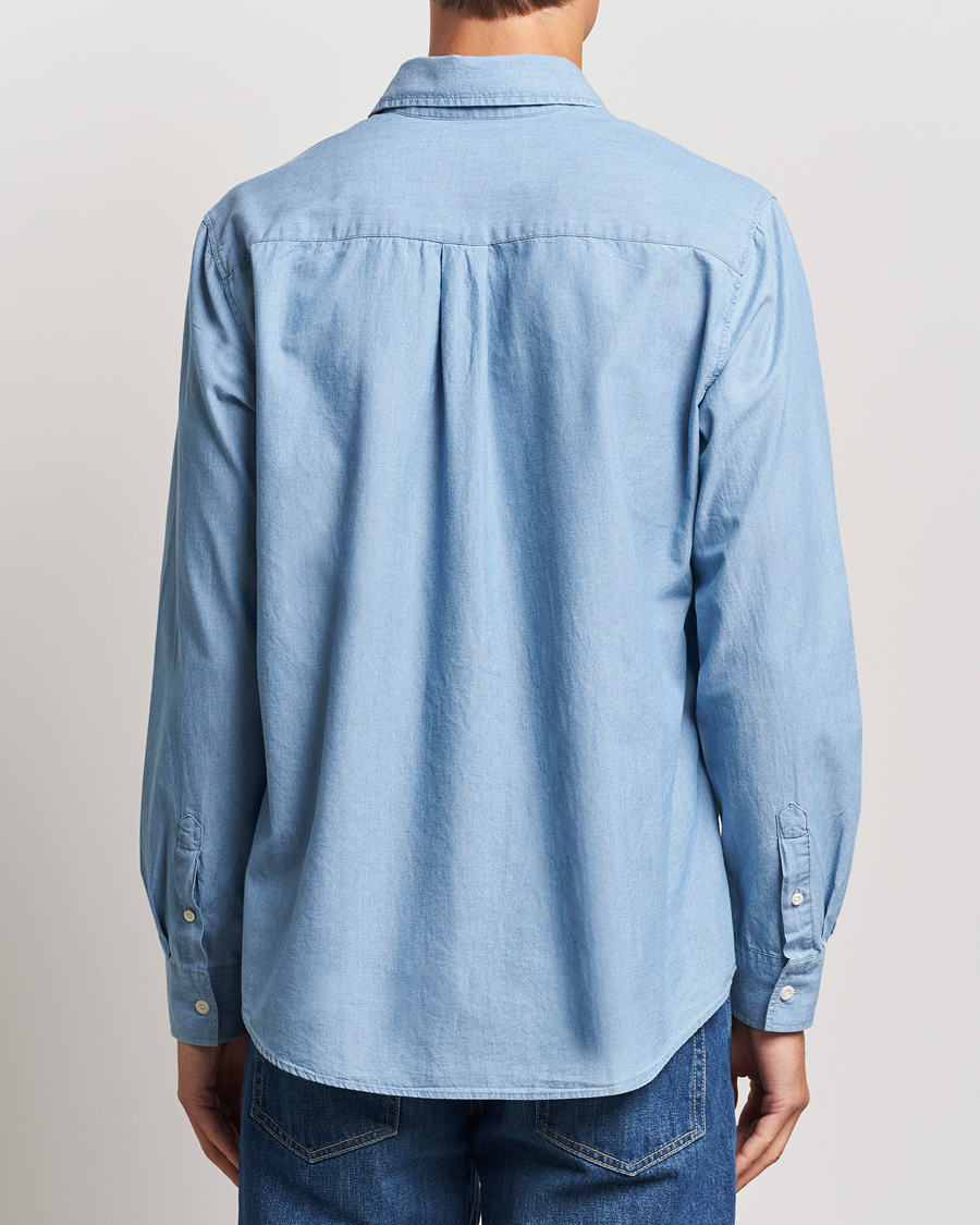 Homme | Chemises | A Day's March | Will Chambray Shirt Light Blue