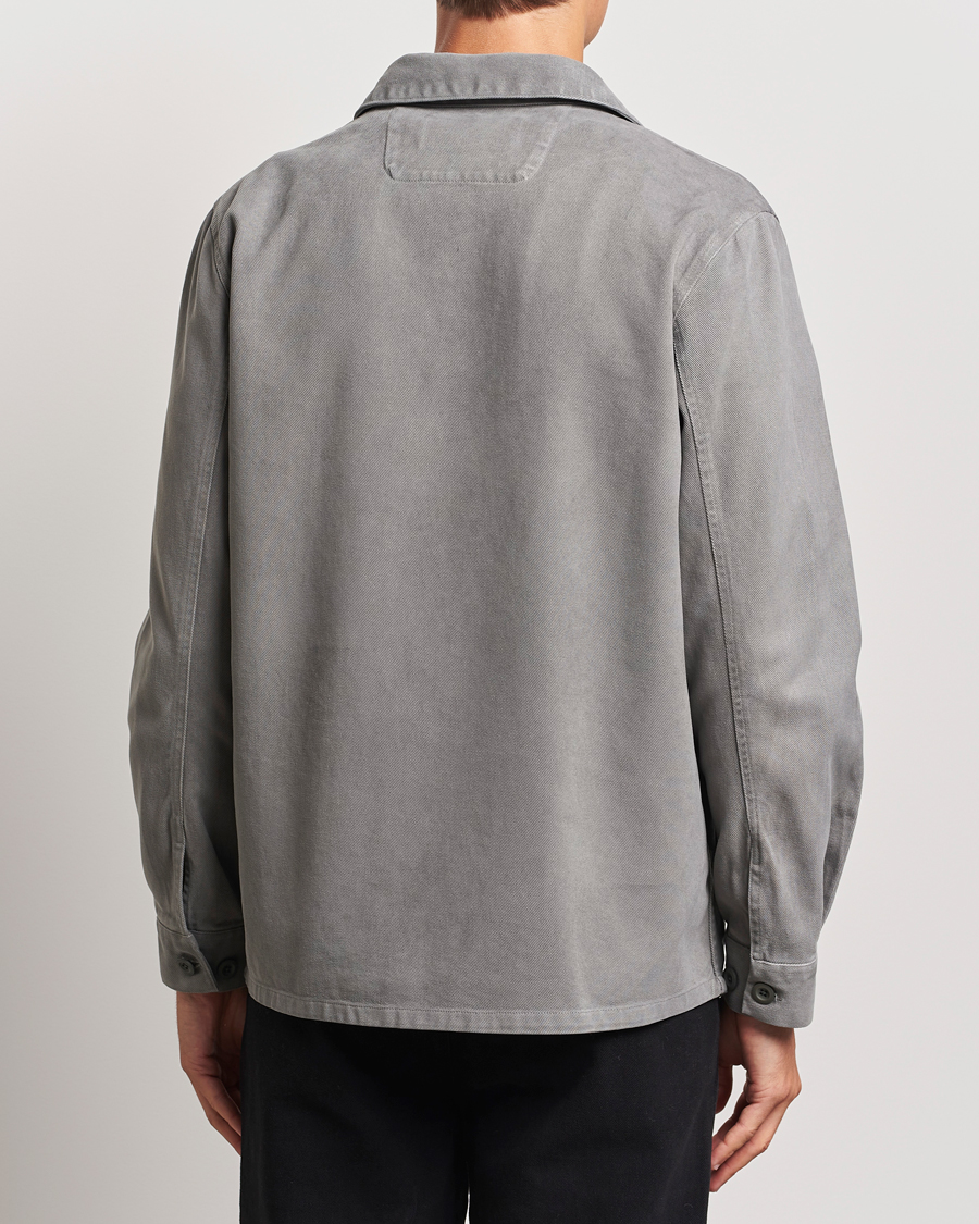 Homme | Chemises | A Day's March | Algot Cotton Lyocell Overshirt Grey