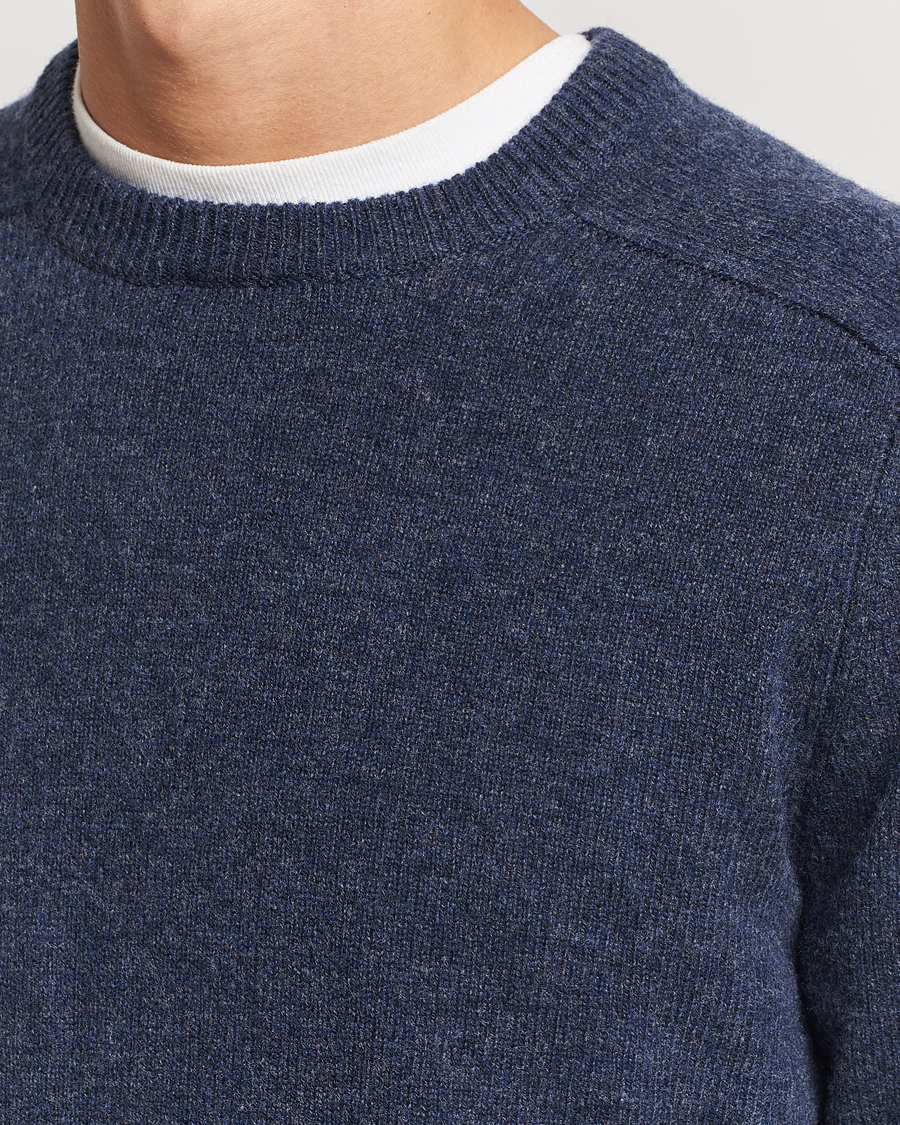 Homme | Pulls Et Tricots | A Day's March | Brodick Lambswool Sweater Navy