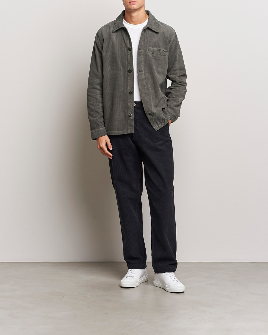Homme | Chemises | A Day's March | Telford Corduroy Overshirt Olive