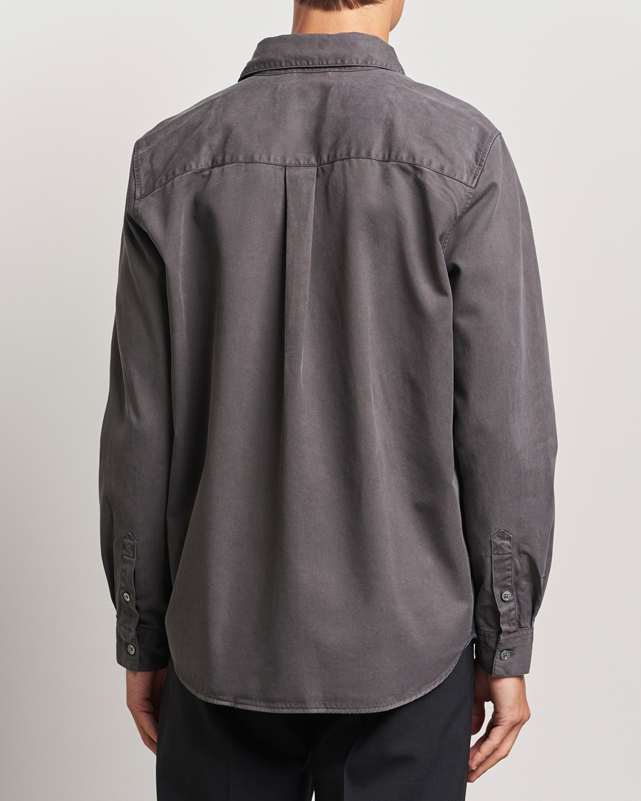 Homme | Chemises | A Day's March | Farleigh Lyocell Shirt Dark Grey