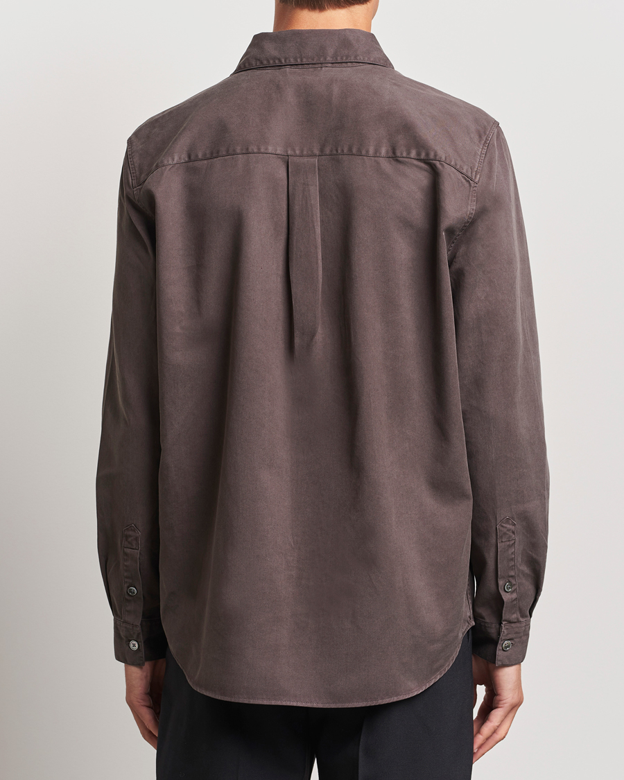 Homme | Chemises | A Day's March | Farleigh Lyocell Shirt Chocolate