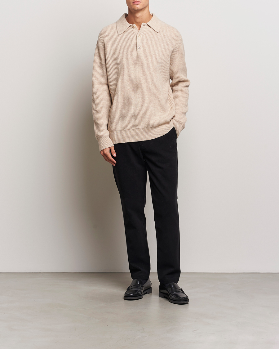 Homme | Pantalons | A Day's March | Miller Cotton/Lyocell Trousers Black