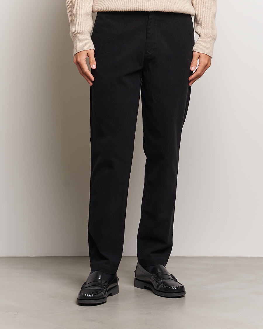 Homme | Pantalons | A Day's March | Miller Cotton/Lyocell Trousers Black