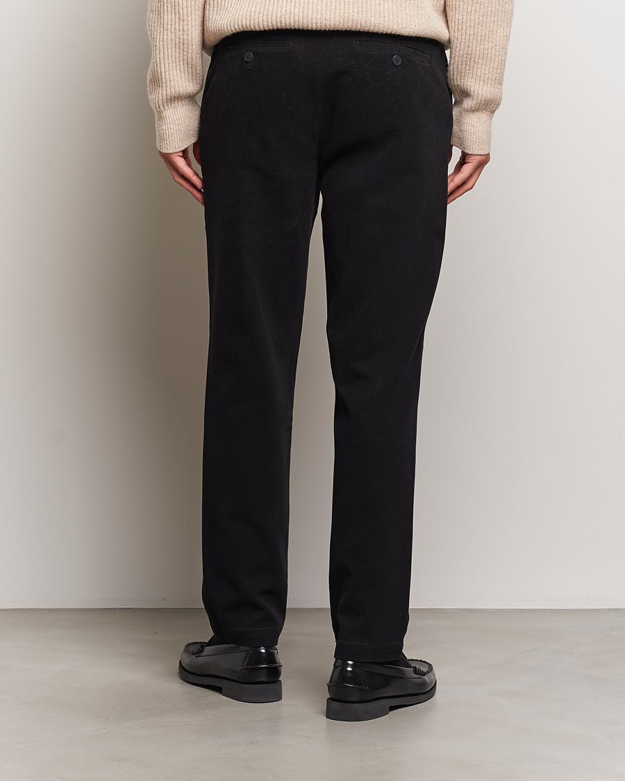 Homme | Pantalons | A Day's March | Miller Cotton/Lyocell Trousers Black