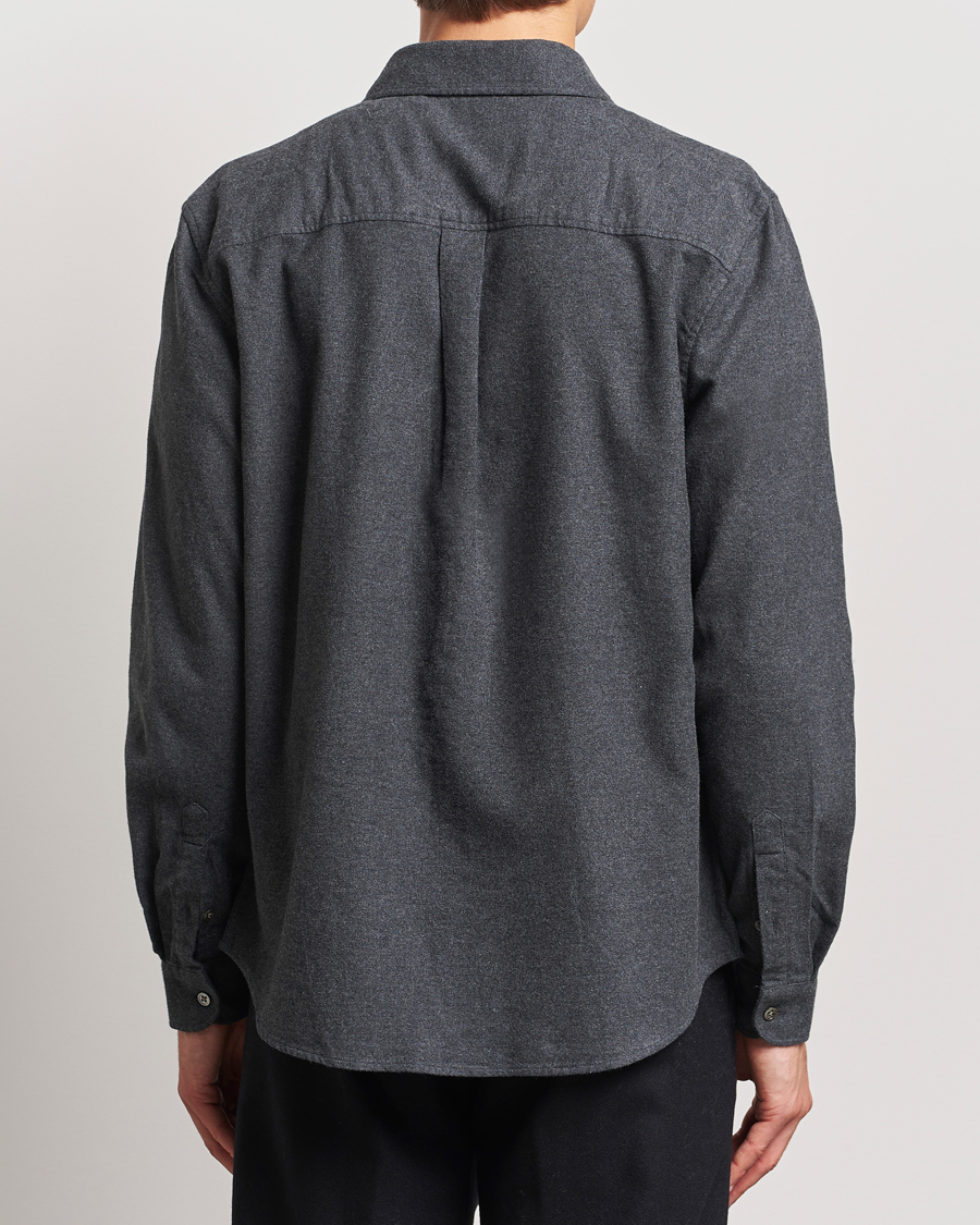 Homme | Chemises | A Day's March | Newark Flannel Shirt Charcoal