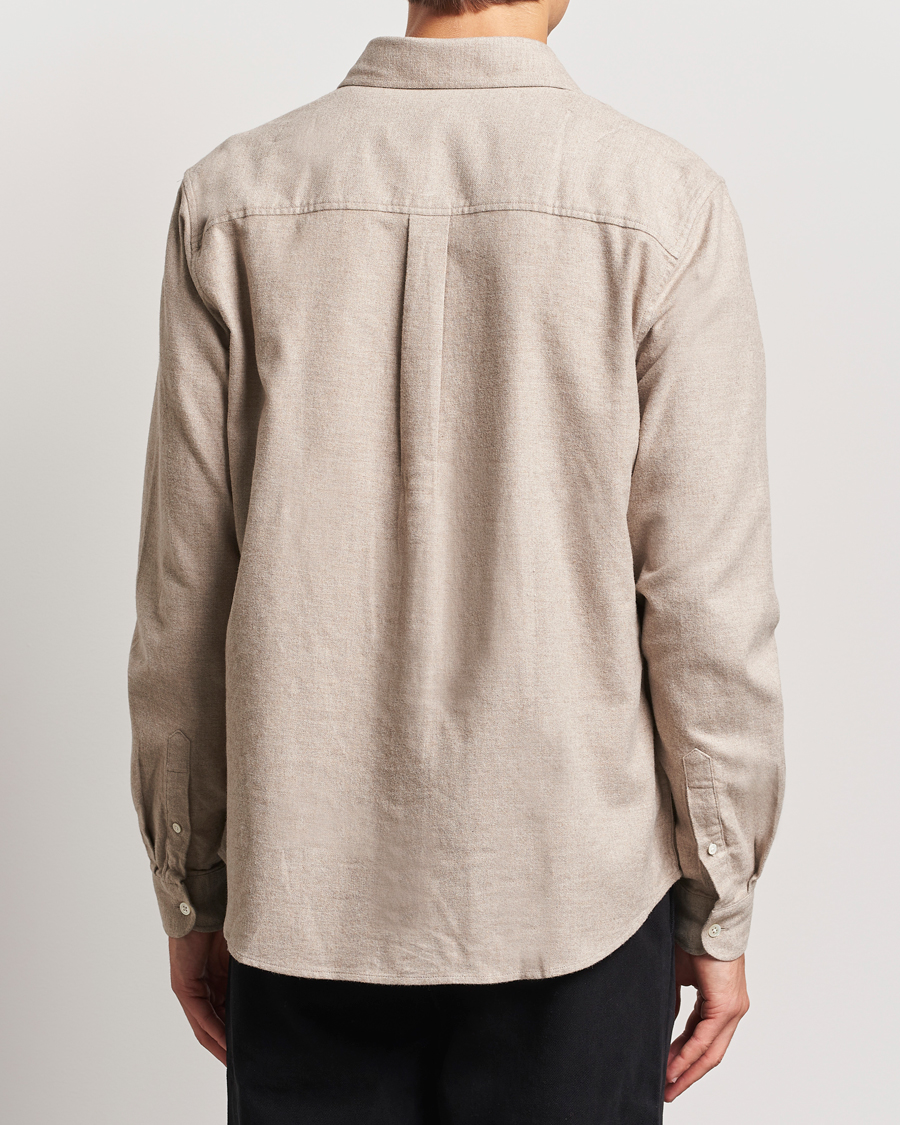 Homme | Chemises | A Day's March | Newark Flannel Shirt Sand Melange