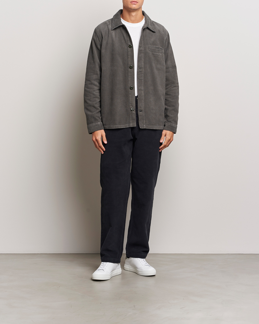 Homme | Pantalons | A Day's March | Redwood Corduroy Trousers Black
