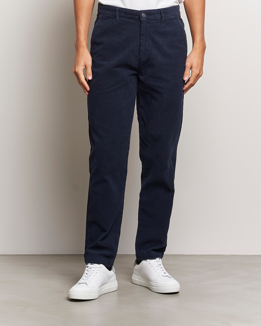 Homme | Pantalons | A Day's March | Miller Corduroy Trousers Navy