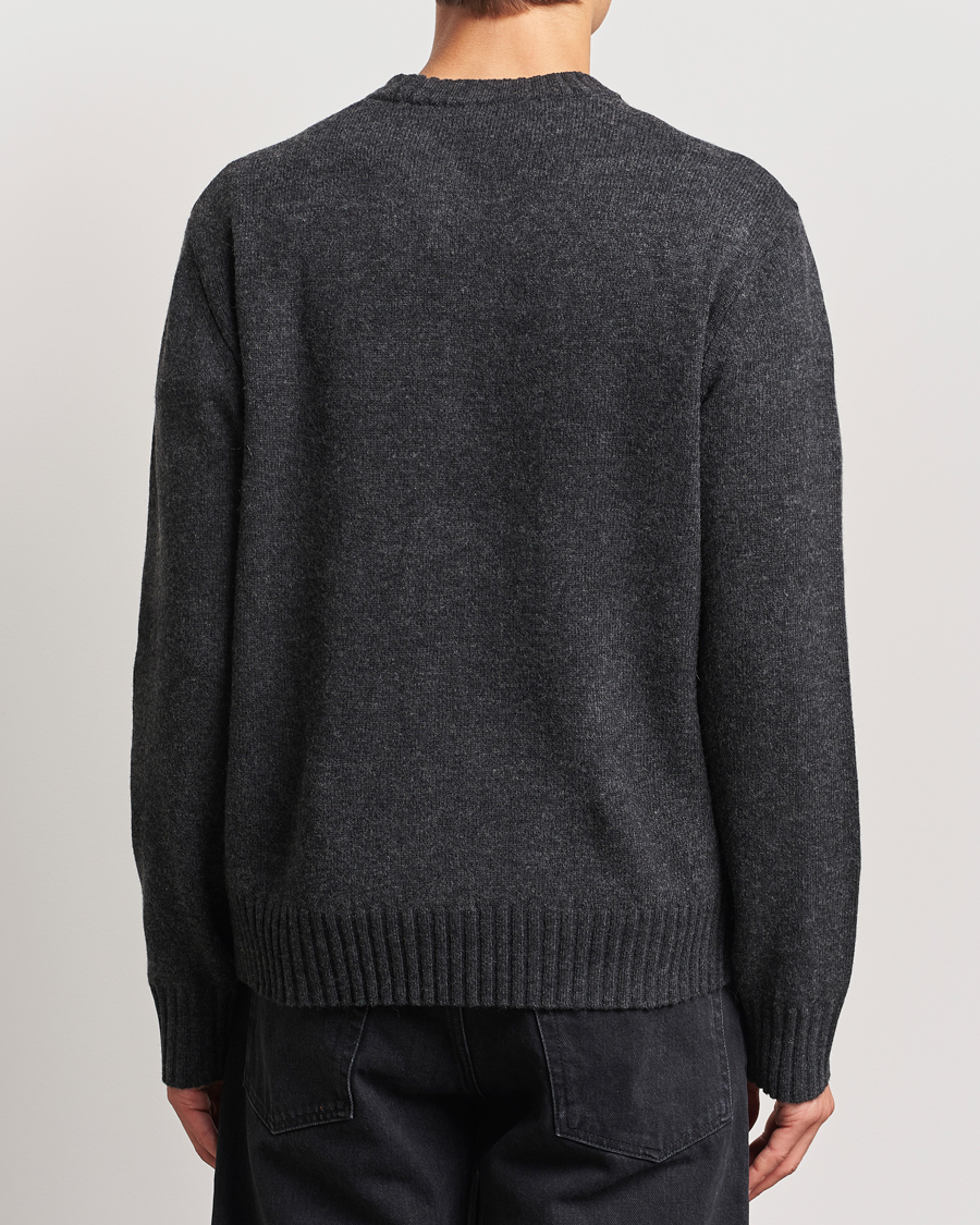 Homme | Pulls Et Tricots | A Day's March | Marlow Lambswool Crew Black Melange