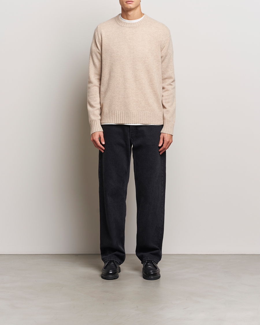 Homme | Pulls Et Tricots | A Day's March | Marlow Lambswool Crew Sand Melange