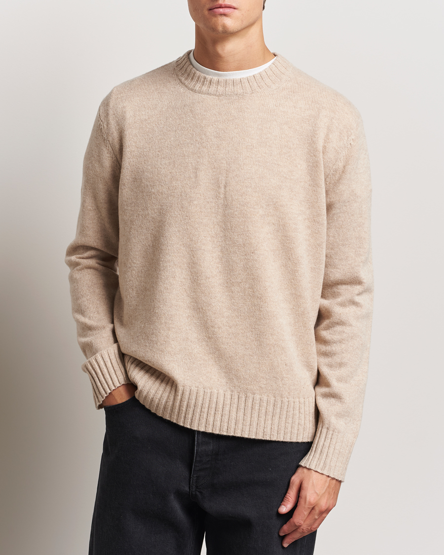 Homme | Pulls Et Tricots | A Day's March | Marlow Lambswool Crew Sand Melange