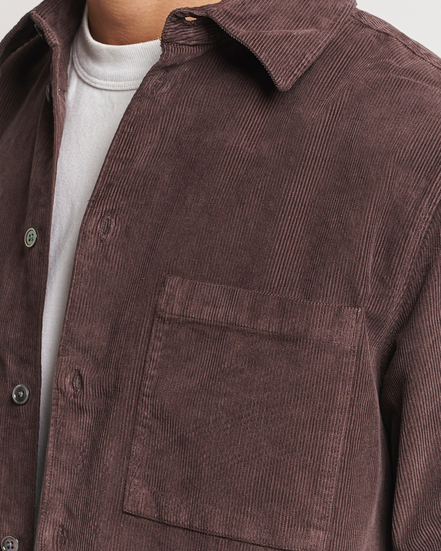 Homme | Chemises | A Day's March | Denver Corduroy Shirt Chocolate