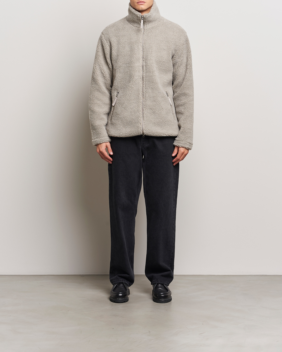 Homme | Pulls Et Tricots | A Day's March | Acton Pile Fleece Jacket Grey
