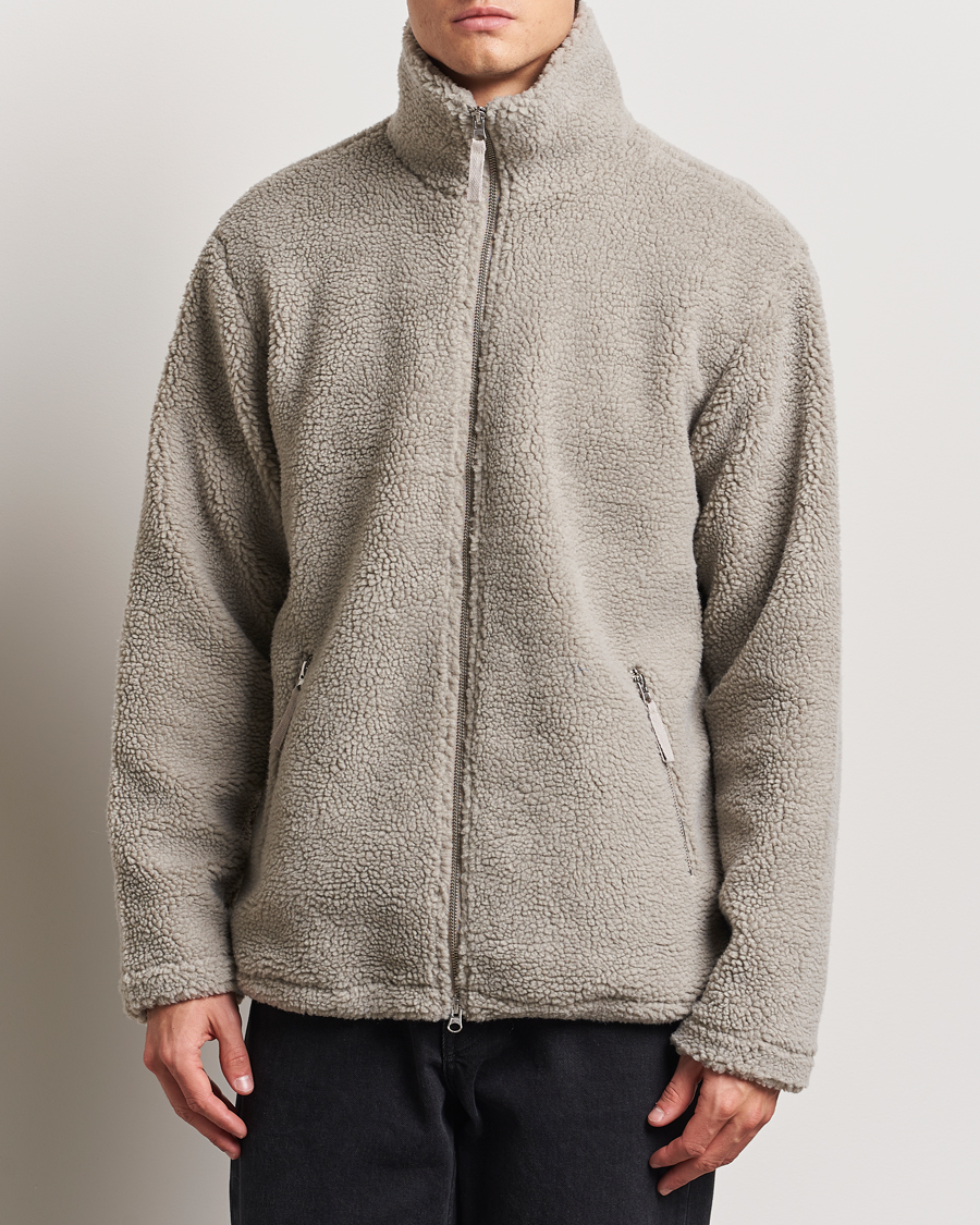 Homme | Pulls Et Tricots | A Day's March | Acton Pile Fleece Jacket Grey