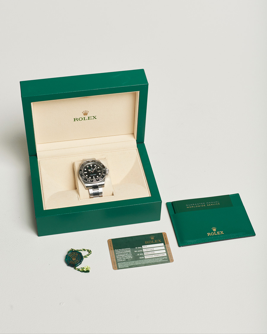 Homme | Rolex Pre-Owned GMT-MASTER II 116710LN Silver | Rolex Pre-Owned | GMT-MASTER II 116710LN Silver